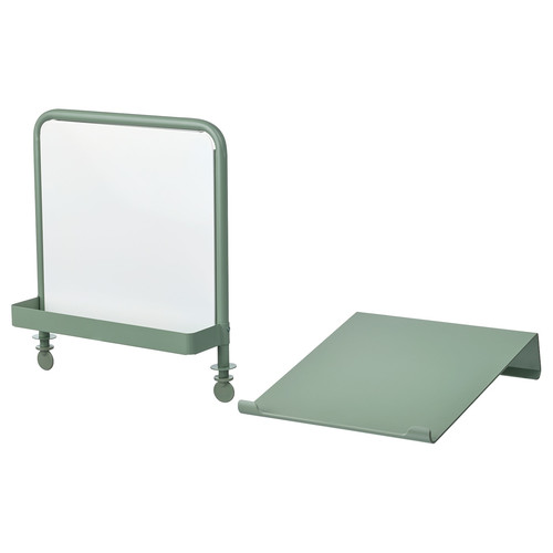 RELATERA Writing board+whiteboard, set of 2, light grey-green