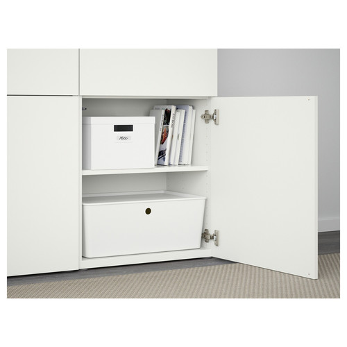 BESTÅ Storage combination with doors, Lappviken white, 120x40x192 cm