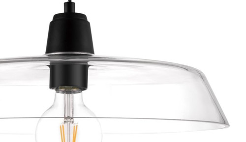 GoodHome Pendant Lamp Gammuse E27, transparent