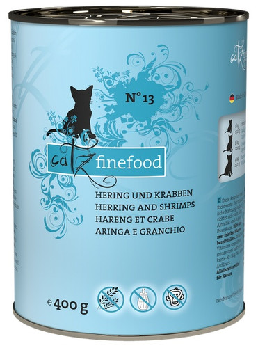 Catz Finefood Cat Food Herring & Crabs N.13 400g