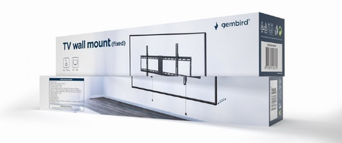 Gembird TV Wall Mount, fixed, 43-90" 70kg
