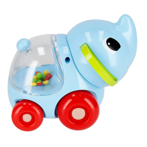 Bam Bam Cartoon Slide Car with Rattle Elephant 6m+