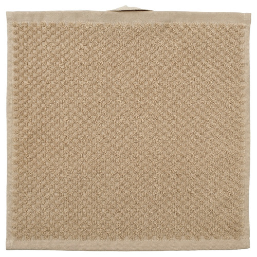 GULVIAL Washcloth, beige, 30x30 cm