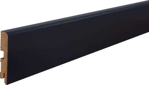 MDF Skirting Board Foge LB1 16 x 80 x 2000 mm, black