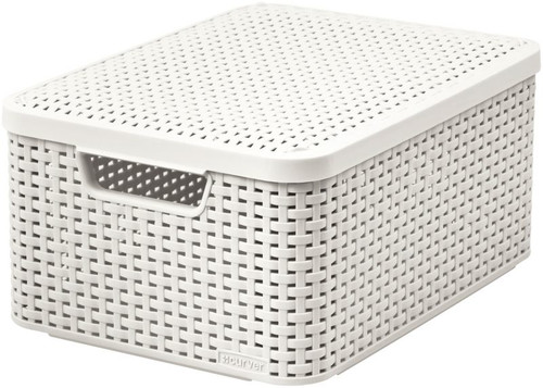 Curver Basket Box with Ld Style M, off-white