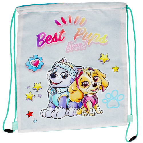 Drawstring Bag School Shoes/Clothes Bag Paw Patrol Best Pups Ever!