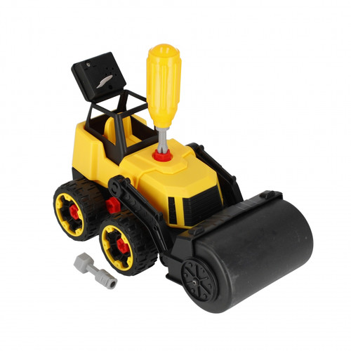 DIY Truck Road Roller Road Compactor Light & Sound 3+