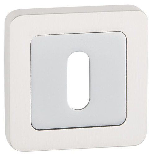 Metalbud Door Escutcheon, satin silver