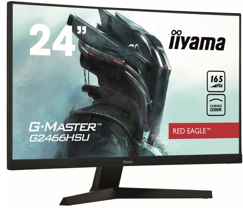 Iiyma G-Master Curved 23.6" Monitor FHD, VA, 165HZ, 1500R, 1MS, DP, HDMIx2, USBx2 G2466HSU-B1