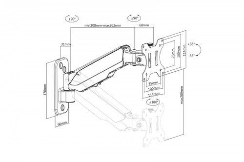 Digitus Monitor Wall Mount 17-32" DA-90396