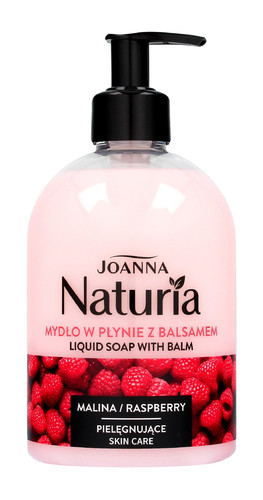 Joanna Naturia Body Liquid Soap with Balm Raspberry 500ml