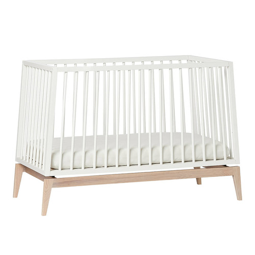 LEANDER Baby Cot LUNA™ 0-3y, White/Oak