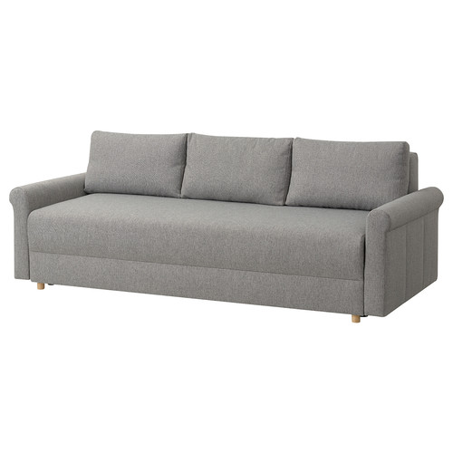 DÅNHULT 3-seat sofa-bed, grey