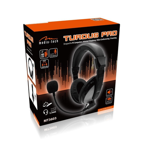 Media-Tech Wired Headphones Turdus Pro MT3603