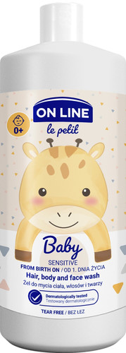 ON LINE Le Petit Baby Hair, Body & Face Wash 3in1 850ml