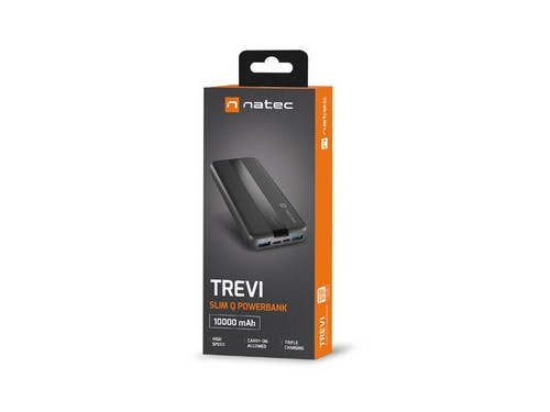 Natec Power Bank Powerbank Trevi Slim Q 10000mAh 2x USB + USB-C