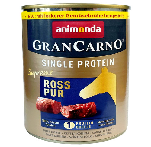 Animonda GranCarno Single Protein Pure Horse Dog Wet Food 800g