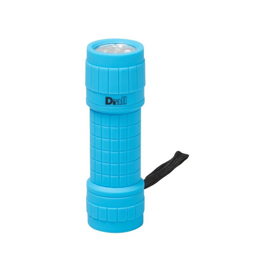 Diall 9 LED Torch 3x AAA, rubber, blue