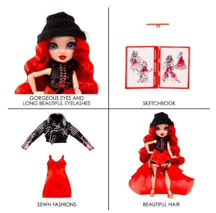 Rainbow High Doll Fantastic Fashion Doll - RED - Ruby Anderson 4+