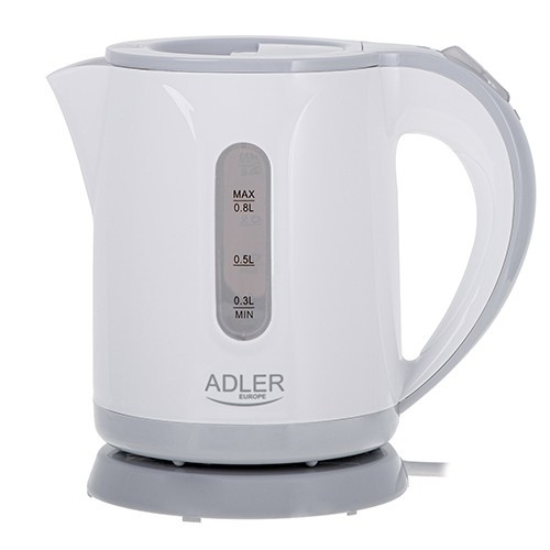 Adler Kettle 0.8l AD 1371g, white/grey