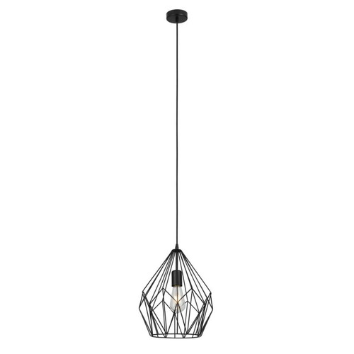 GoodHome Pendant Lamp Phobeto E27, black