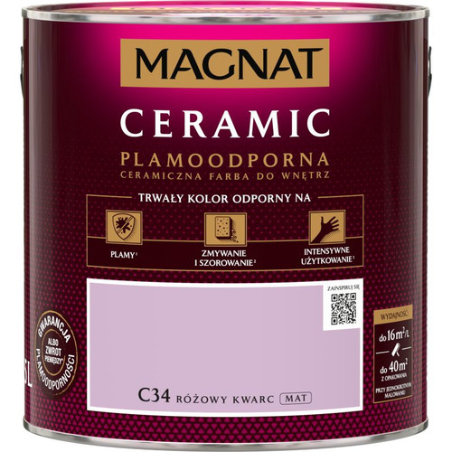 Magnat Ceramic Interior Ceramic Paint Stain-resistant 2.5l, rose quartz