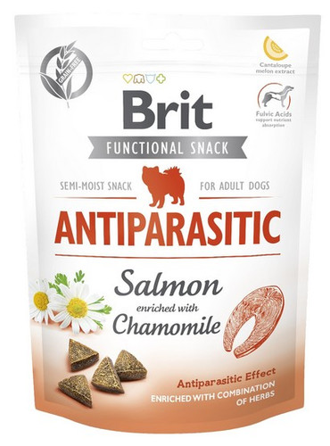 Brit Functional Snack for Adult Dogs Antiparasitic Salmon with Chamomile 150g