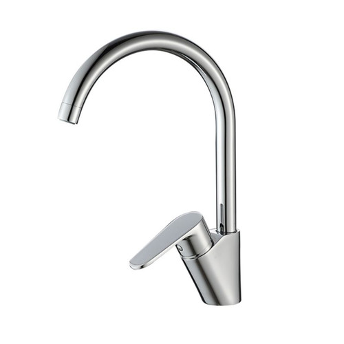 Cooke&Lewis Silver Chrome Effect Kitchen Top Lever Tap Aruvi