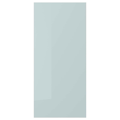 KALLARP Cover panel, high-gloss light grey-blue, 39x86 cm