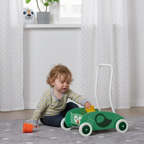 UPPSTÅ Toddler walker, green