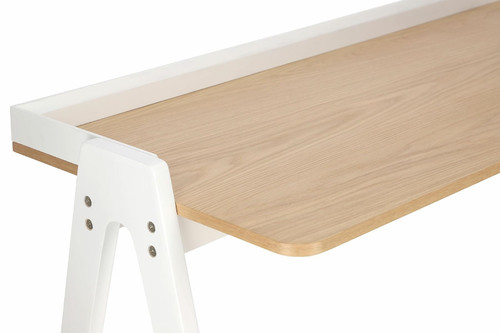 Desk Malmo, natural, white