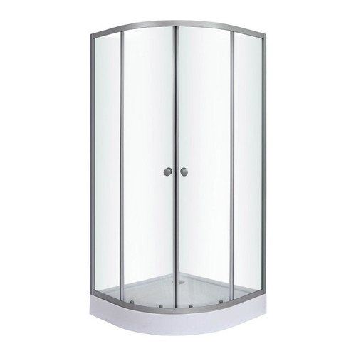 Shower Enclosure Arkell 90 x 90 x 12 cm, low shower tray, transparent
