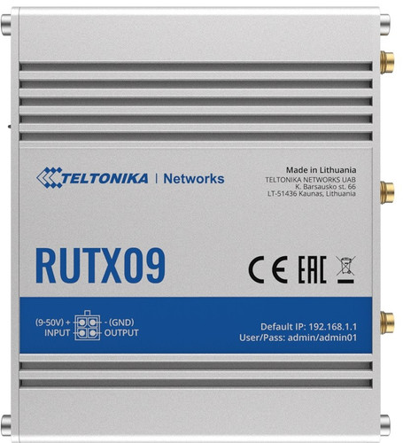 Teltonika Router LTE RUTX09 Cat6 4xGbE GNSS