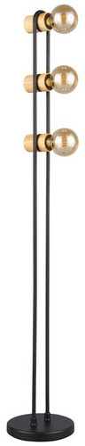 Floor Lamp Chieveley 3 x E27, black-wood