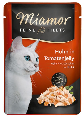 Miamor Feine Filets Saszetka Chicken in Tomato Jelly 100g