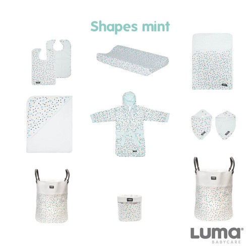 Luma Baby Bathrobe 86/92cm Shapes Mint