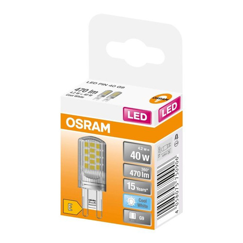 LED Bulb G9 470lm 4000K 320°, 2 pack