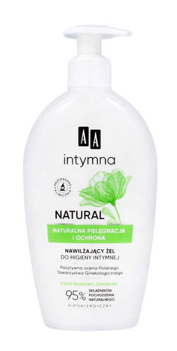 AA Moisturizing Intimate Hygiene Gel Natural 95% Vegan 300ml