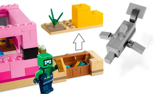 LEGO Minecratf The Axolotl House 7+