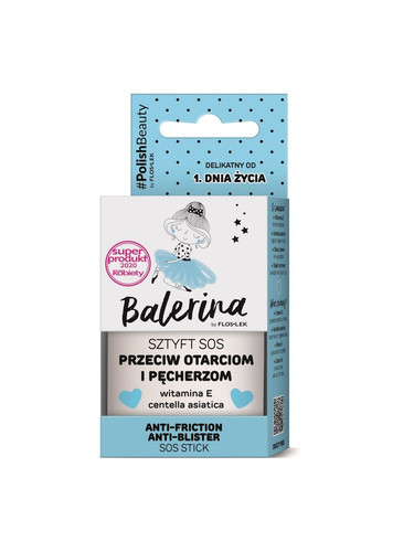 Floslek Balerina Anti-Friction Anti-Blister SOS Stick Vit. E, Centella Asiatica 20g