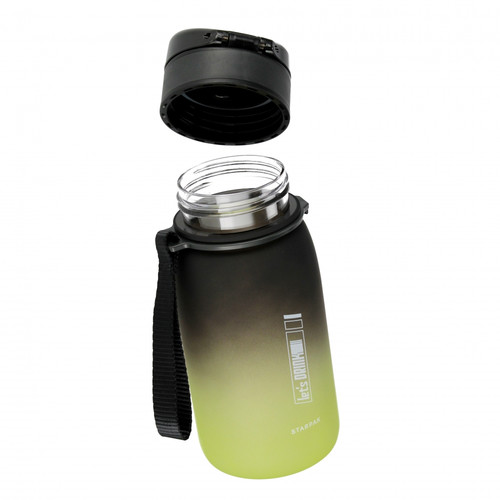 Water Bottle 400ml, Ombre green-black