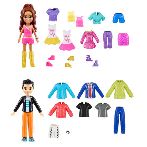 Polly Pocket Sparkle Cove Adventure Fashion Pack Playset HKW10, 1 set, assorted, 4+