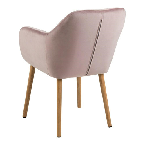 Upholstered Chair Emilia Velvet, dusty rose