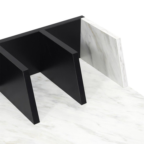 Desk Brico, marble/black