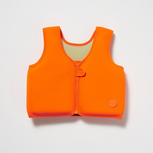 Sunnylife Children's Swim Vest Sonny the Sea Creature Neon Orange, 3-6 years