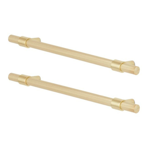 GoodHome Cabinet Handle Dukkah, spacing 19.2 cm, gold, 2 pack