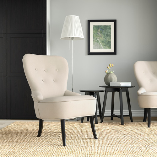 REMSTA Armchair, Hakebo beige