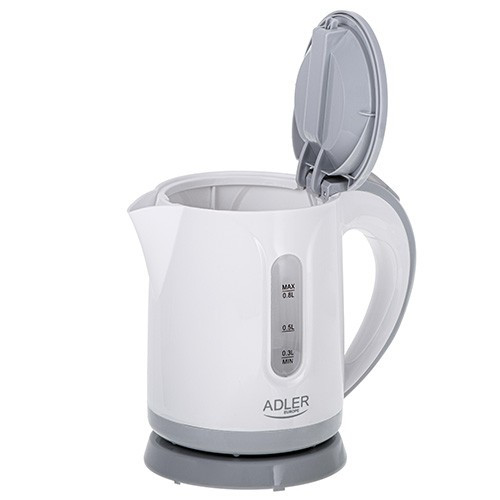 Adler Kettle 0.8l AD 1371g, white/grey