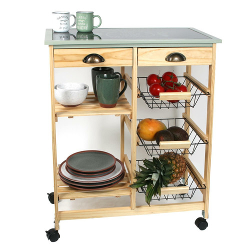 Kitchen Trolley Verdure, natural