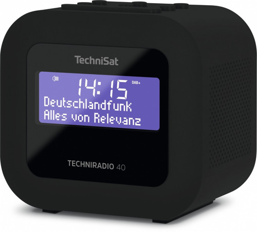 TechniSat Radio Clock Techniradio 40 DAB+/FM, black